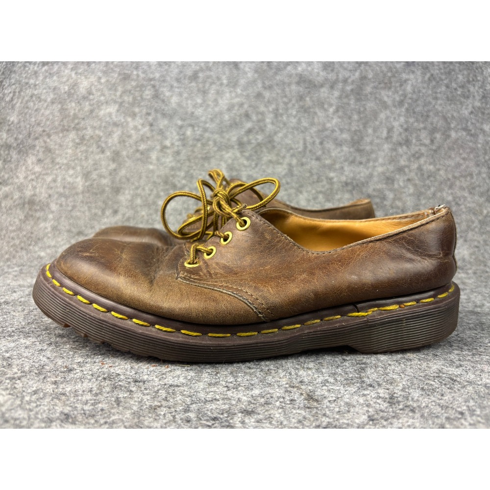 Dr. Martens 1561/59 Oxford Shoes Womens 8 Brown Leather Made in England Vintage